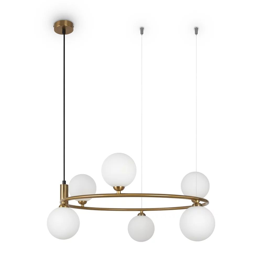 Pendul Maytoni Ring alama/alb 6 becuri