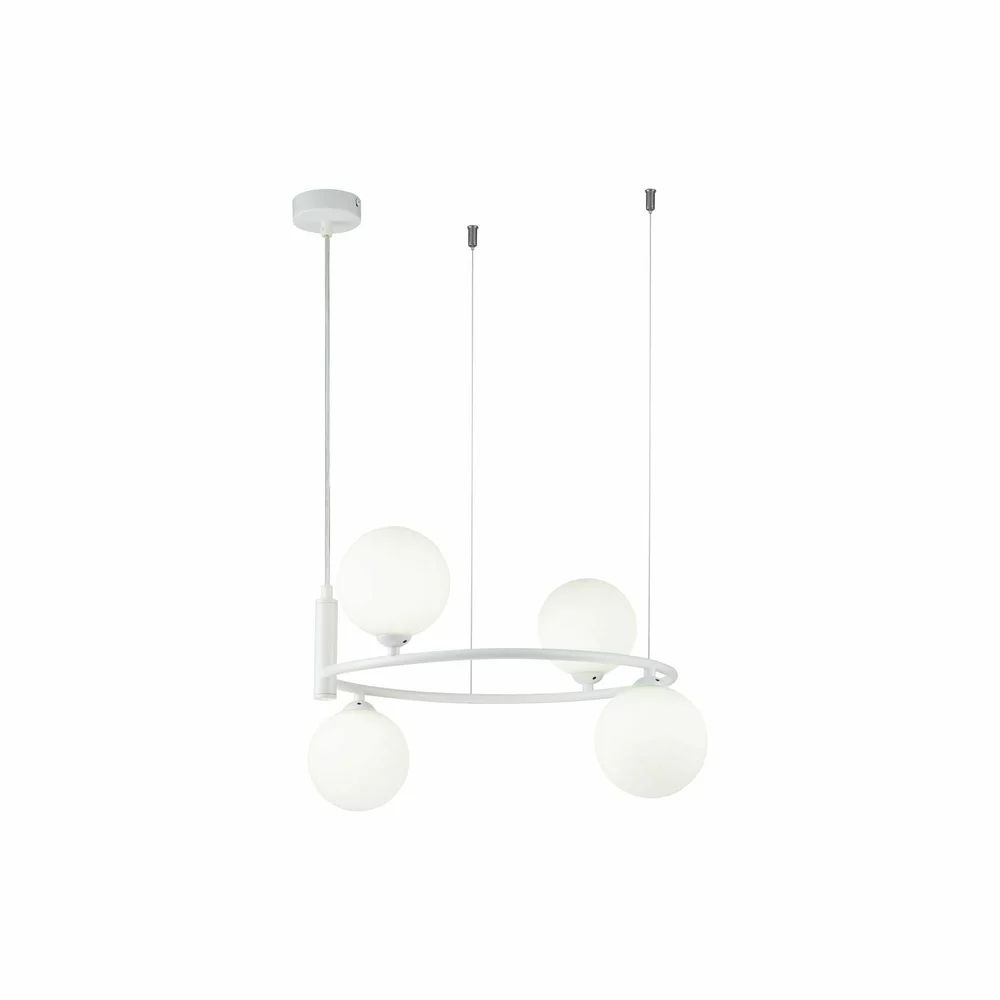 Pendul Maytoni Ring alb/alb 4 becuri