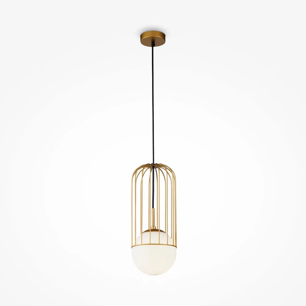 Pendul Maytoni Telford auriu/alb 1 bec 21 x 53 cm
