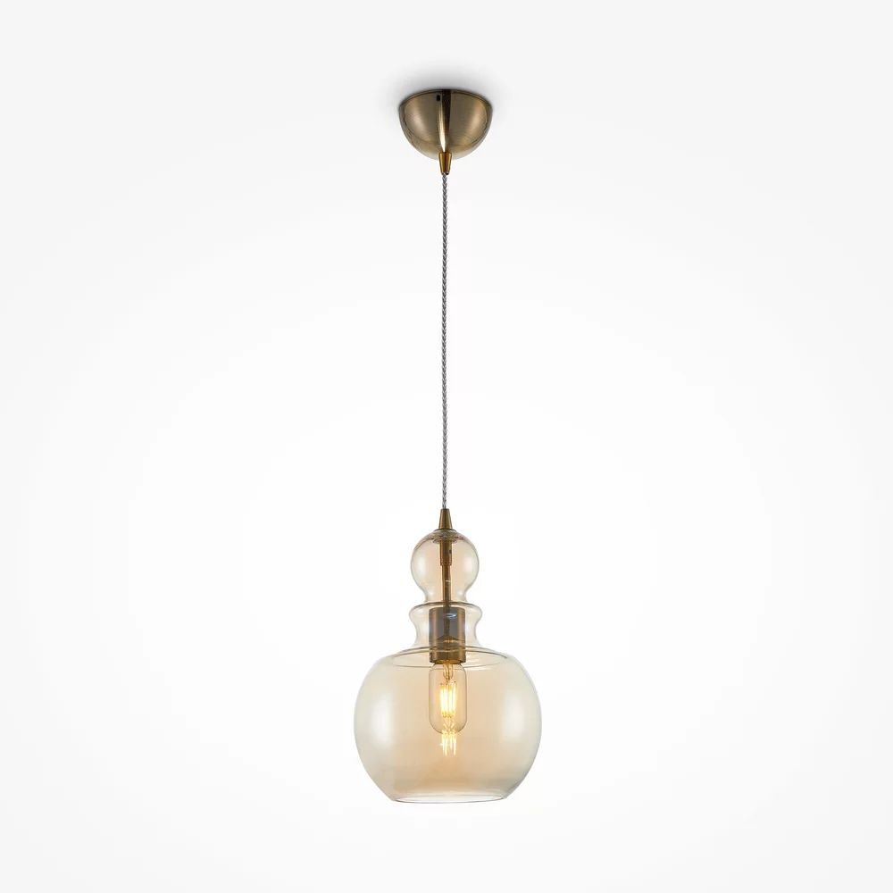 Pendul Maytoni Tone bronze/galben 1 bec 40.5 x 27.5 cm