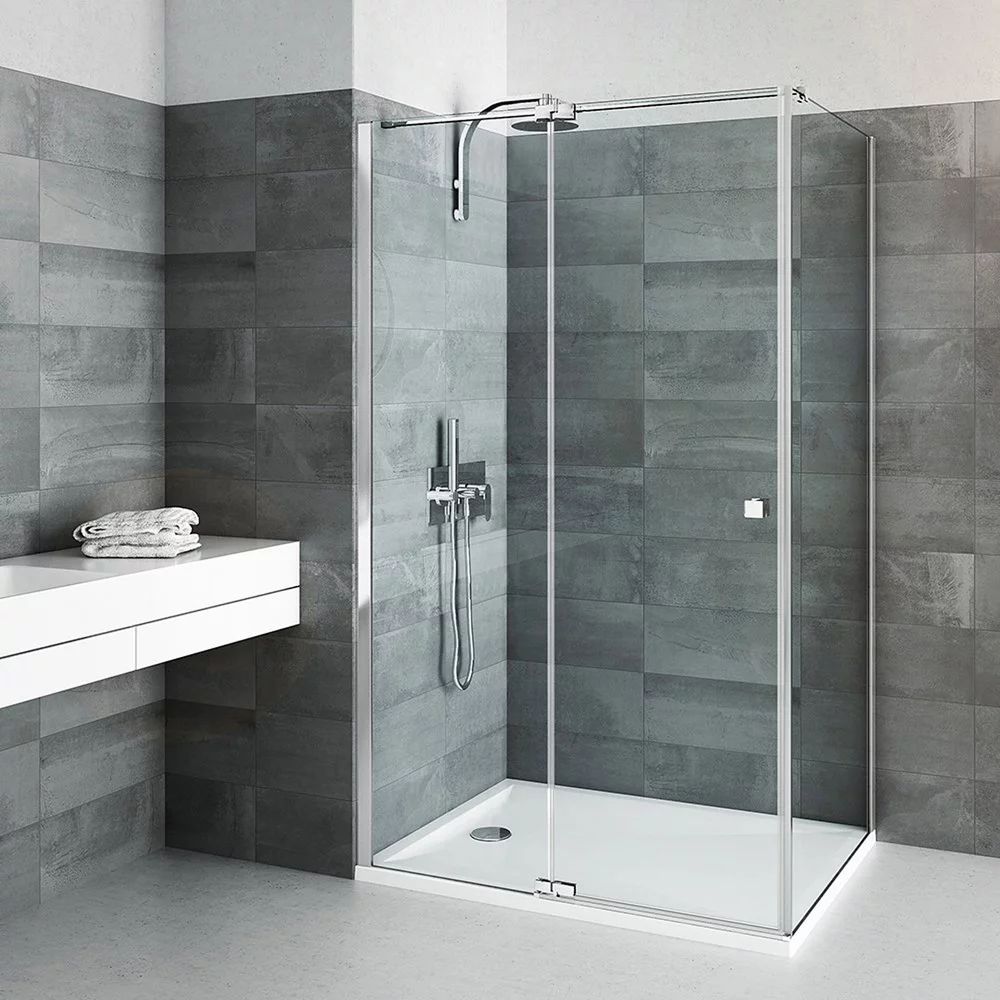 Perete lateral fix Roth Belita Elegant Neo 90 cm sticla 8 mm crom