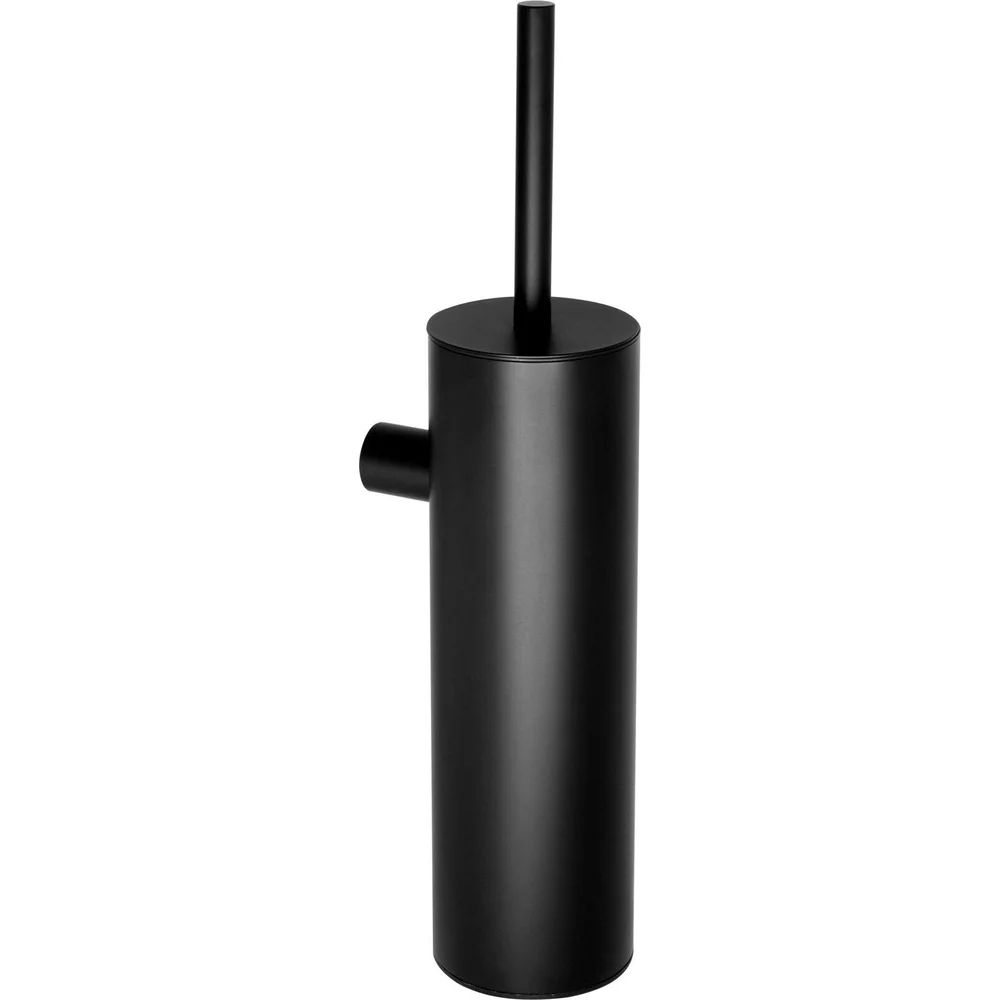 Perie wc negru Deante Round montaj pe perete