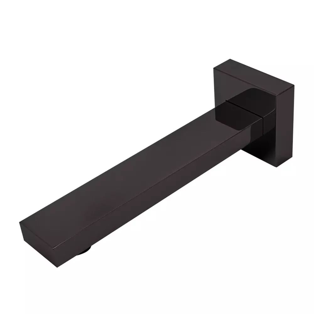 Pipa cada FDesign Inula design dreptunghiular negru mat 20 cm