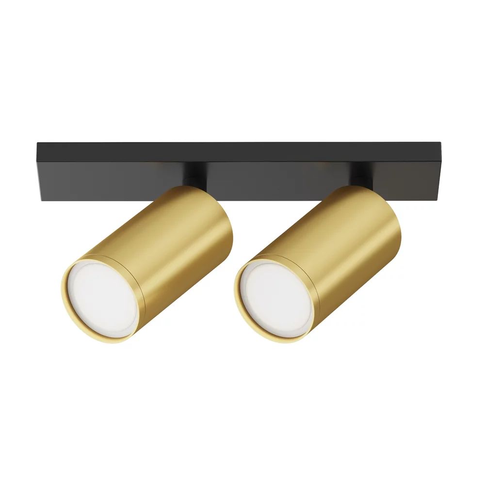 Plafoniera Maytoni FOCUS S negru/auriu 2 becuri