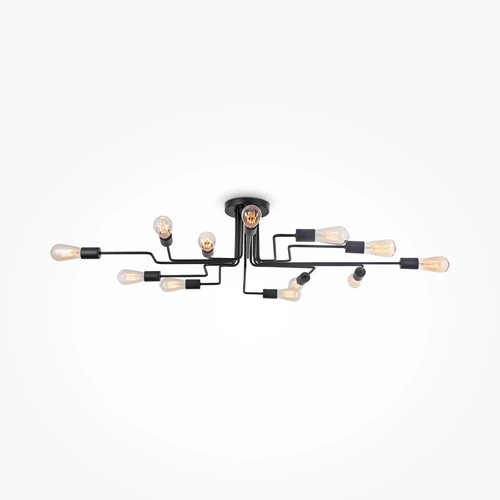 Plafoniera Maytoni Gilbert negru 12 becuri