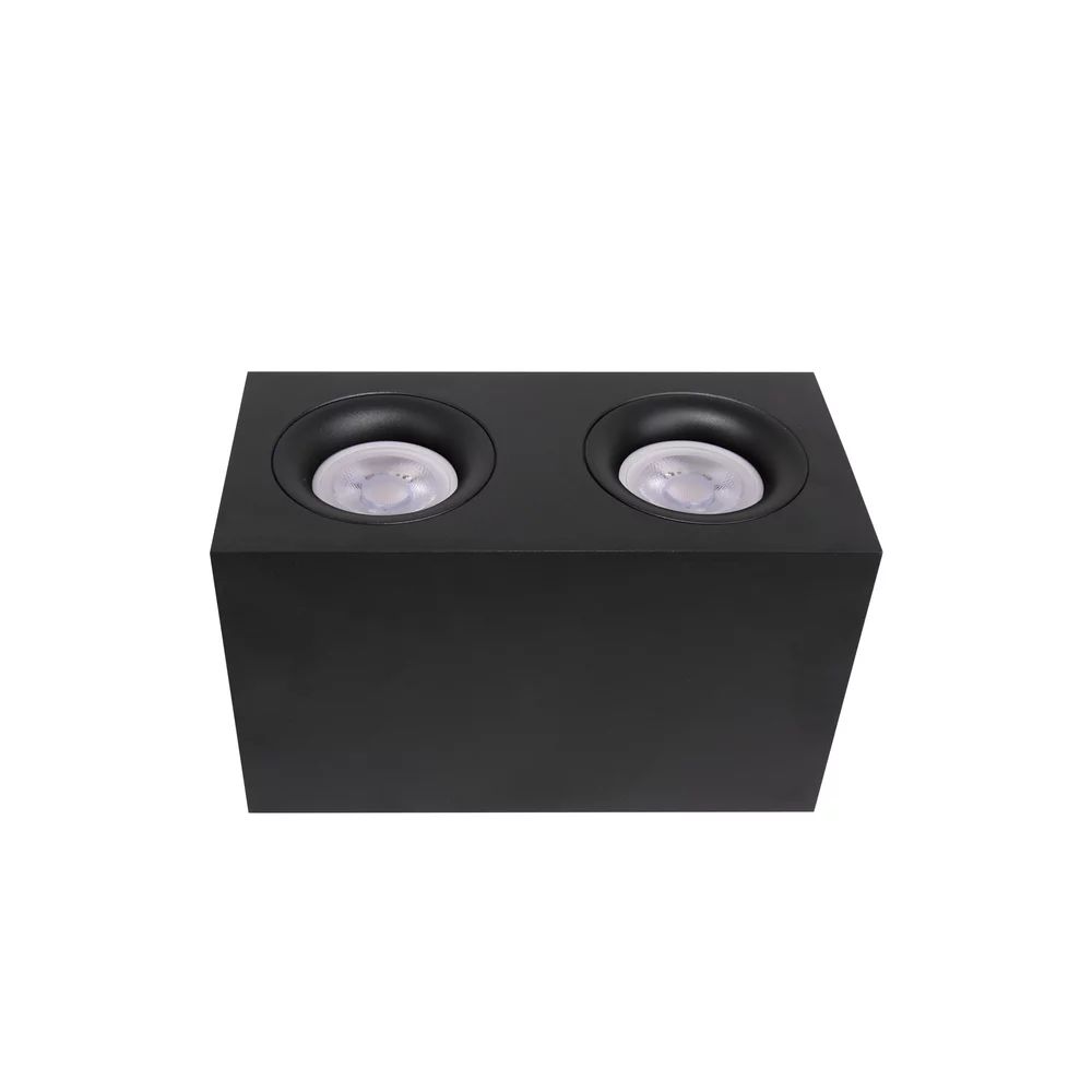 Plafoniera Maytoni Slim negru 2 becuri 21 x 13 cm