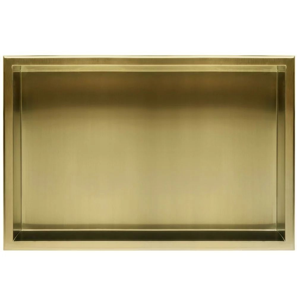 Raft incastrat dreptunghiular auriu periat Rea 30x60x10 cm
