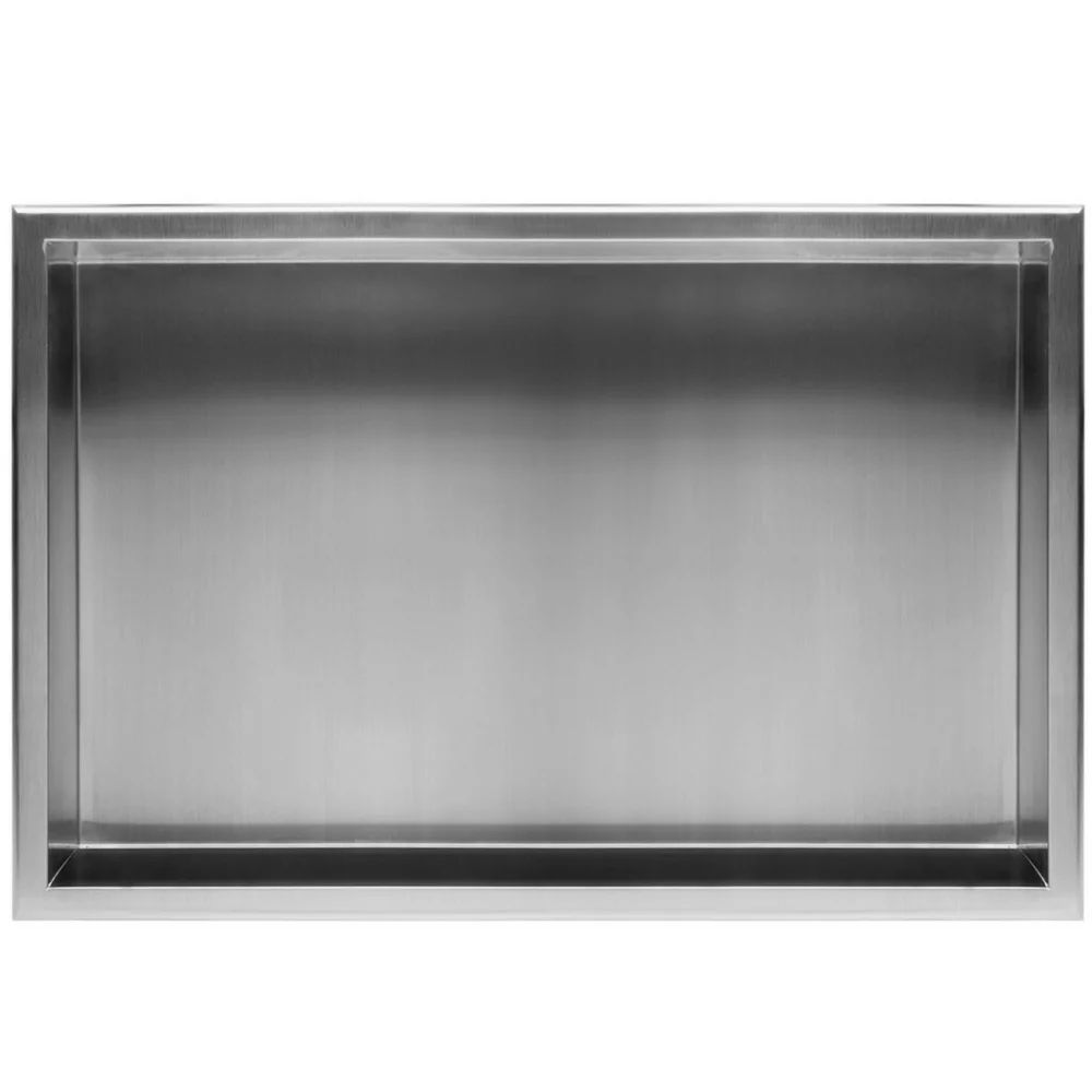 Raft incastrat dreptunghiular crom periat Rea 30x60x10 cm