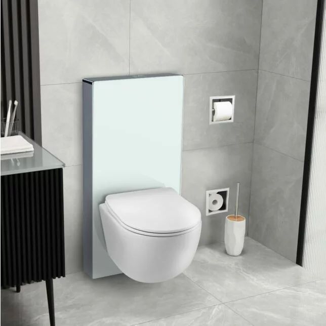 Rezervor incastrat Balneo Fix-Frame Glass Milky White