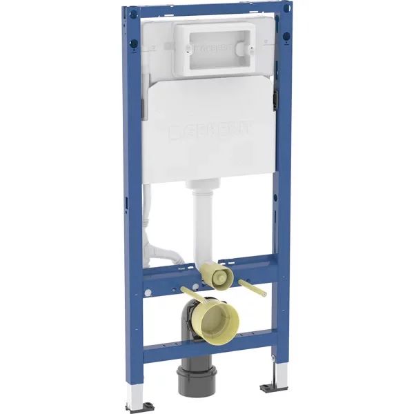 Rezervor incastrat Geberit Delta 100, h-112 cm adancime 12 cm si cadru cu actionare frontala