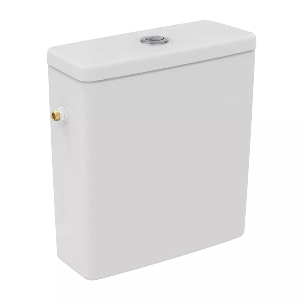 Rezervor pe vas WC Ideal Standard I.life S cu alimentare laterala alb lucios