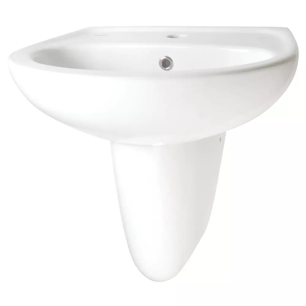Semi-piedestal penru lavoar din ceramica Deante Jasmin alb
