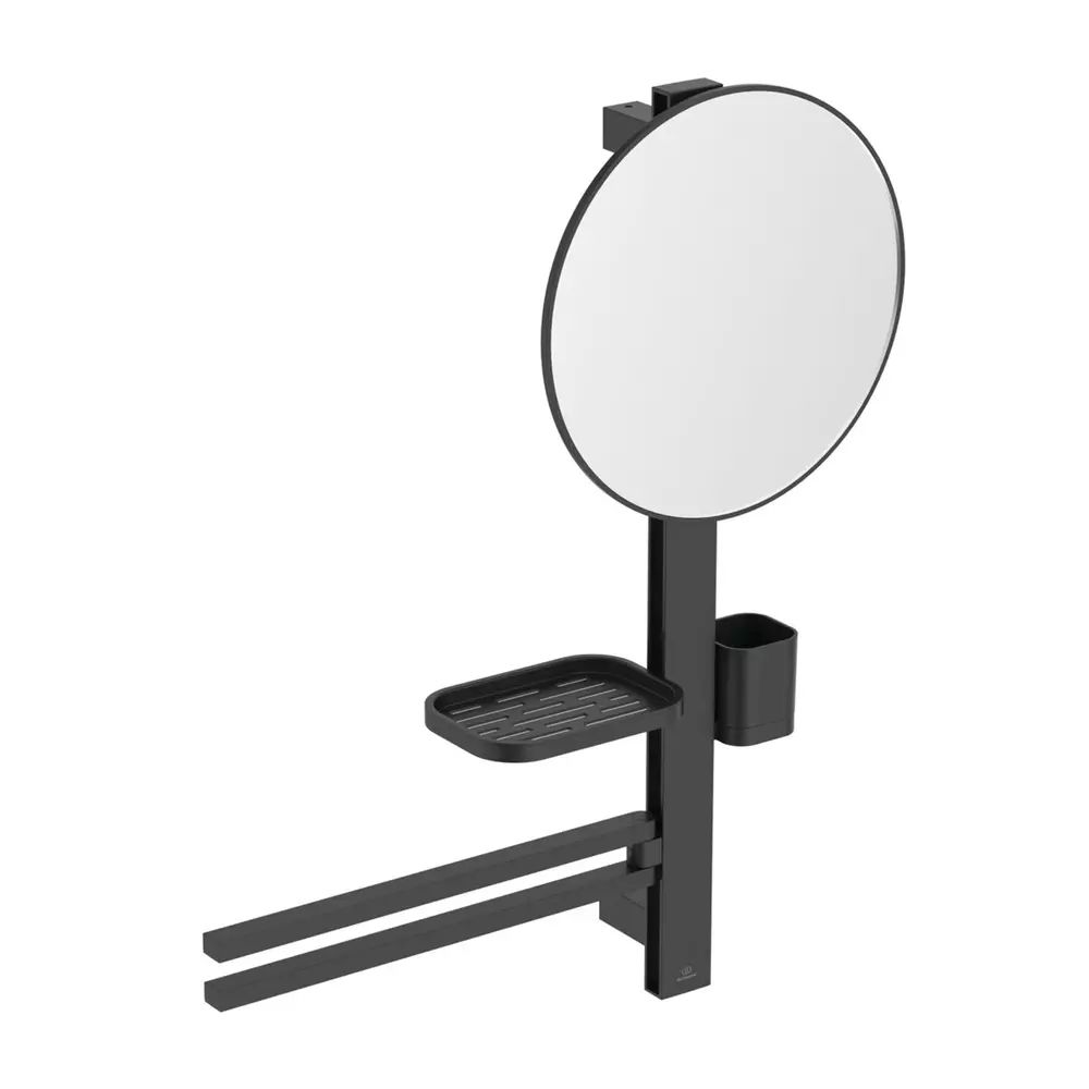 Set accesorii pentru lavoar Ideal Standard Alu+ negru mat 70 cm din aluminiu