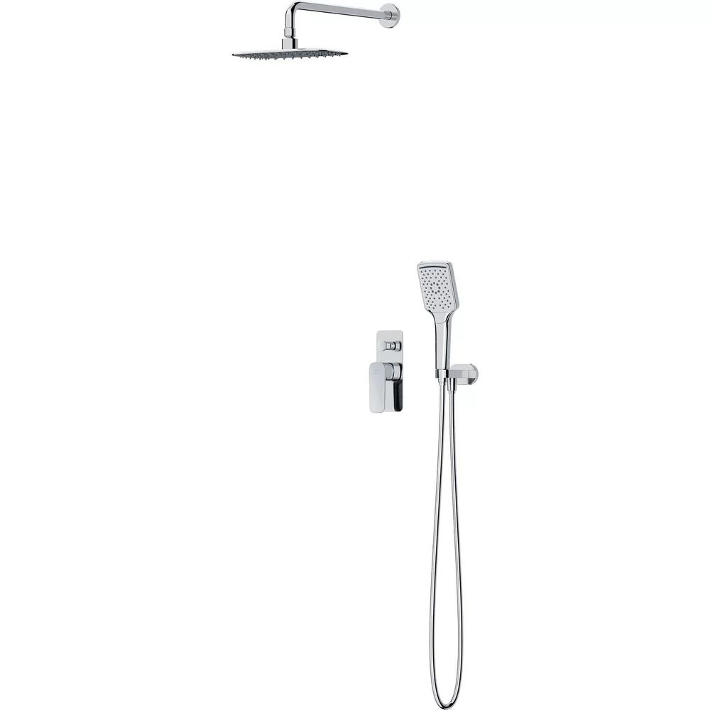 Set baterie cada - dus monocomanda incastrata Cersanit Larga