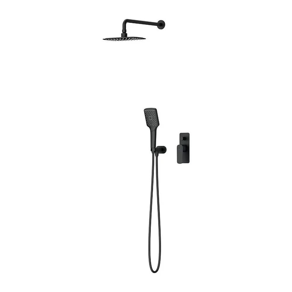 Set baterie cada - dus monocomanda incastrata negru Cersanit Larga