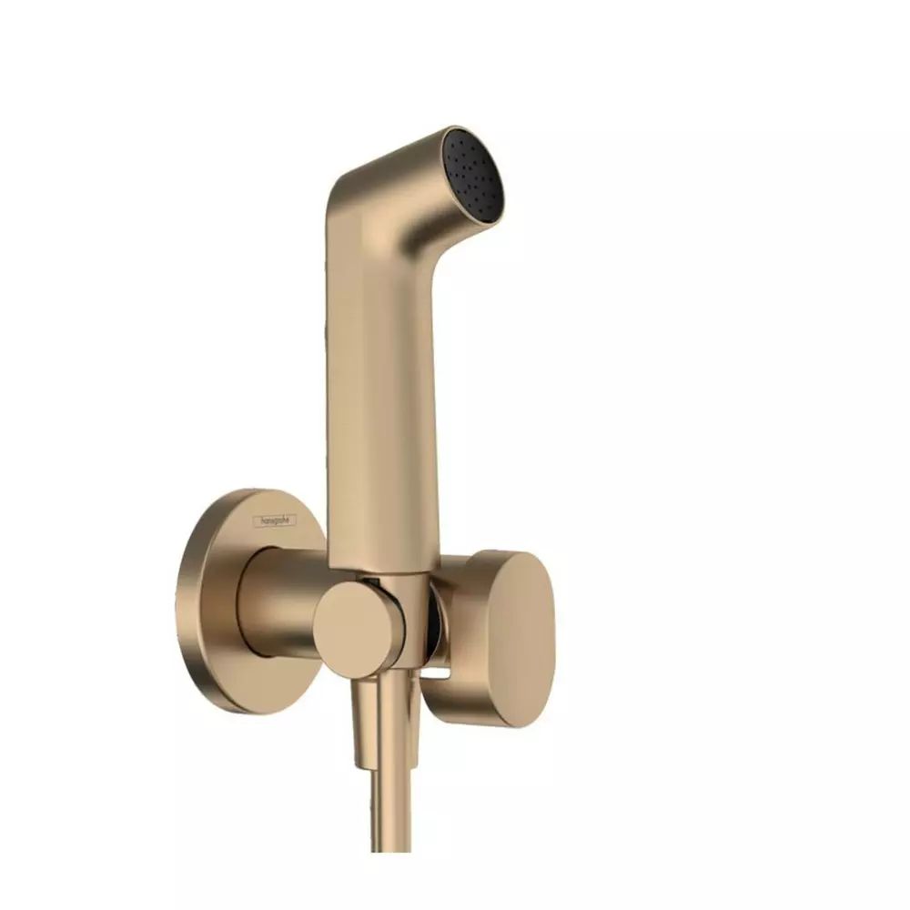 Dus igienic bronz periat Hansgrohe S EcoSmart cu 1 jet Bidette