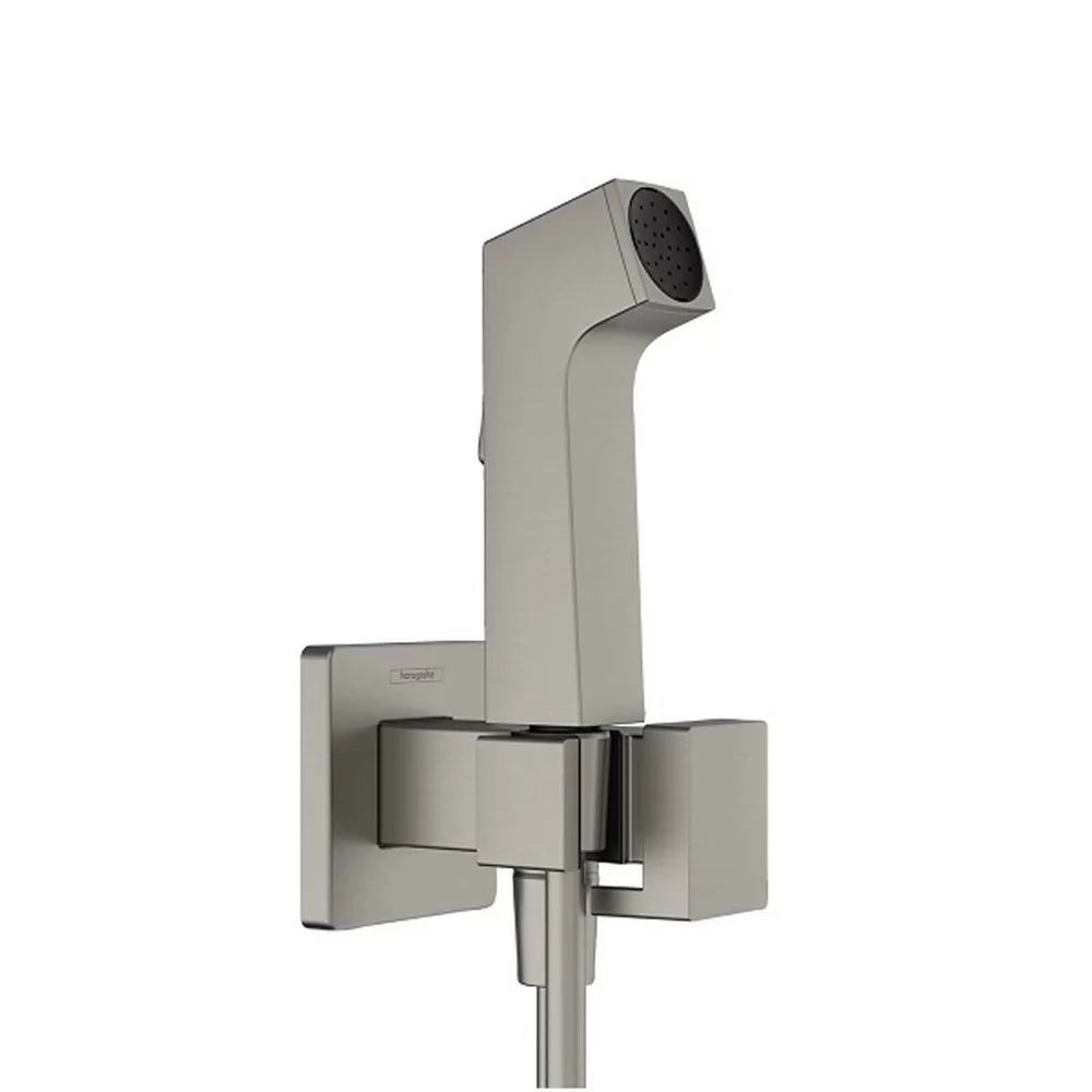 Dus igienic negru crom periat Hansgrohe E EcoSmart Bidette