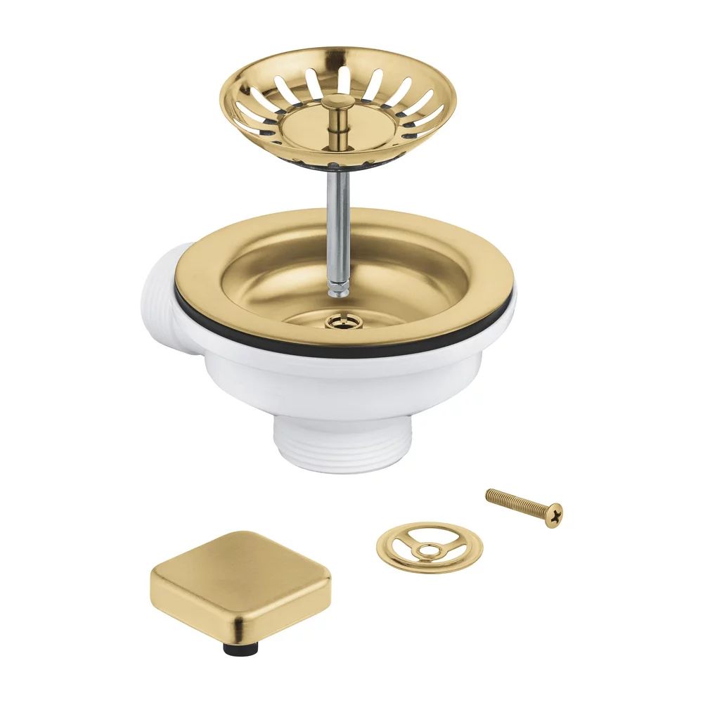 Set de scurgere cu preaplin pentru chiuveta Grohe auriu