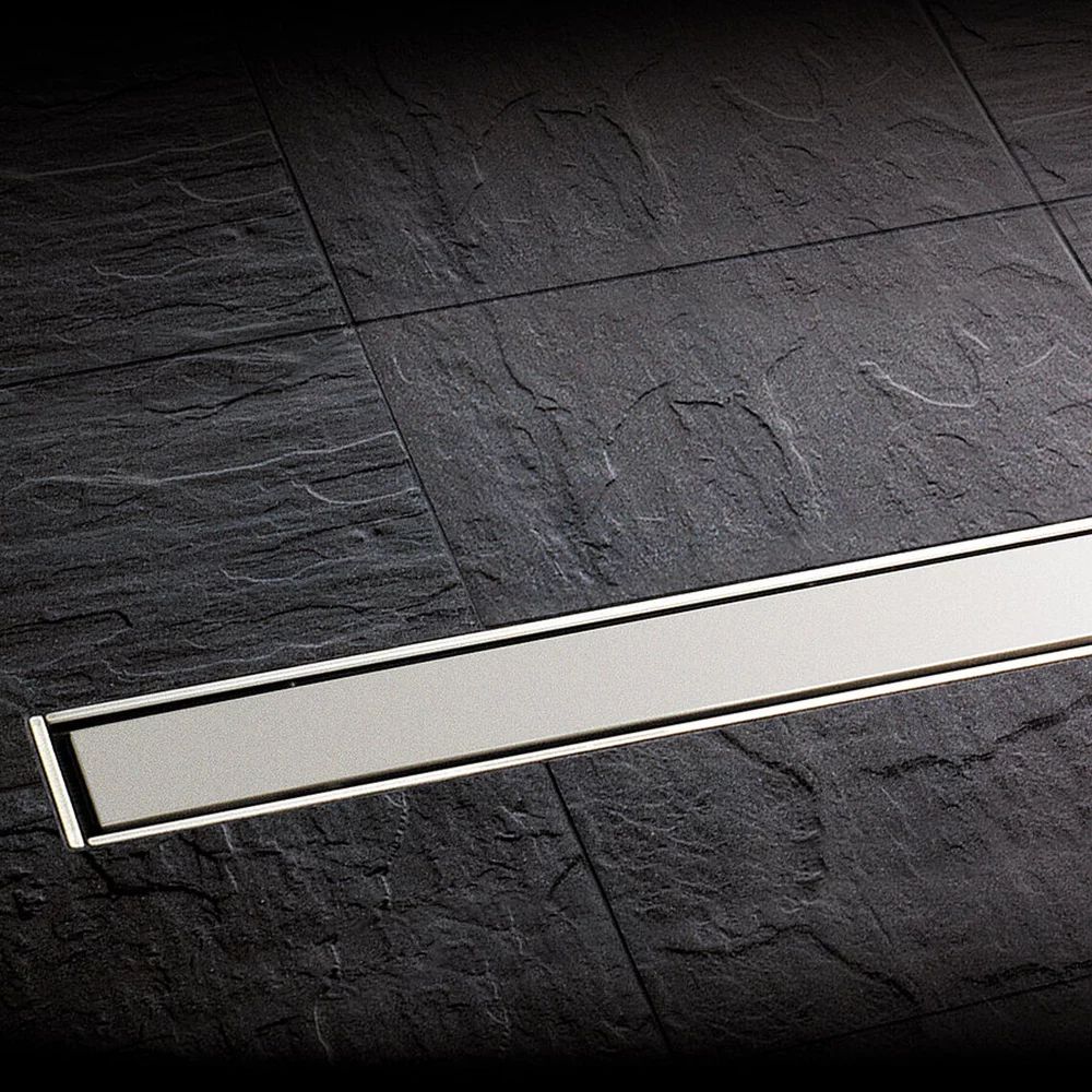 Set rigola pentru dus plus capac Kessel Linearis Compact 75 cm inox cu sita de par si clapeta multistop