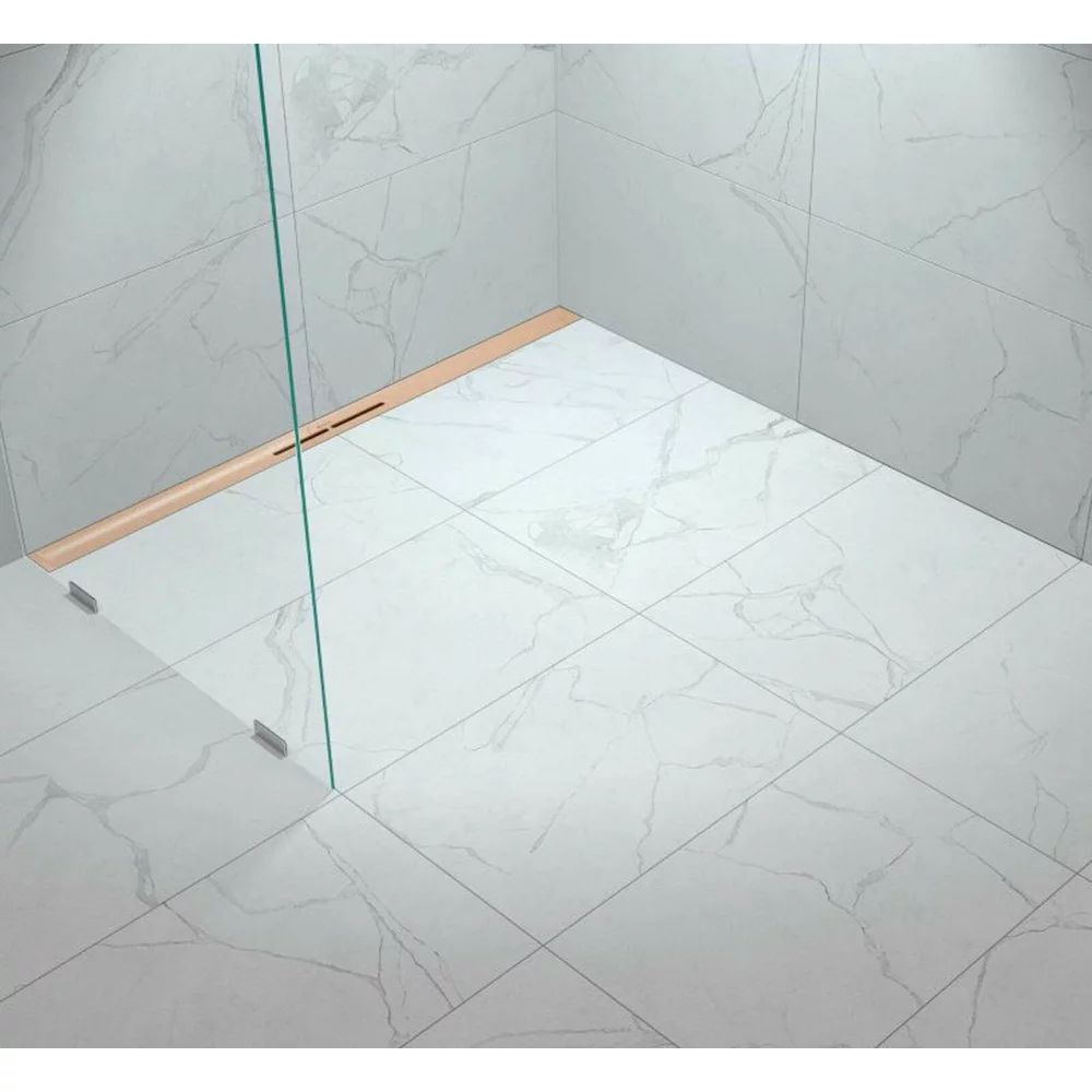 Set rigola de dus plus capac Kessel Linearis iNFINITY 90 100 cm cupru
