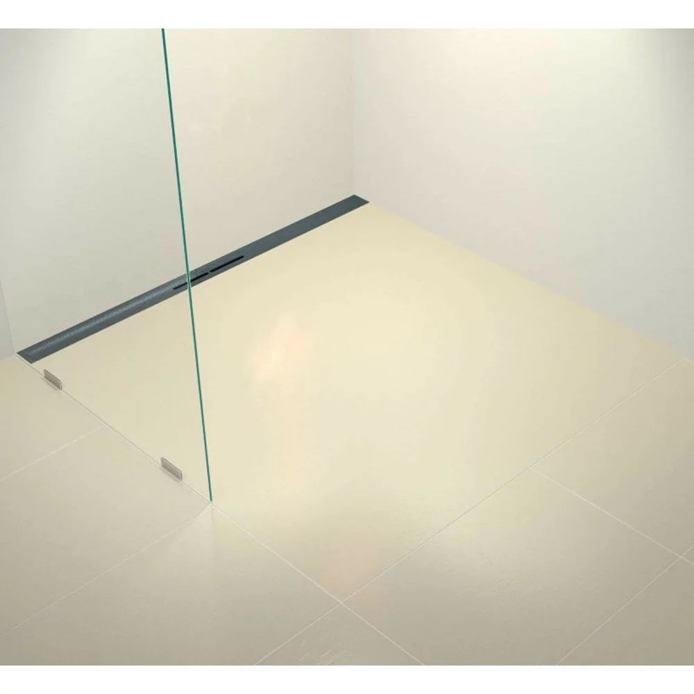 Set rigola de dus plus capac Kessel Linearis iNFINITY 90 90 cm negru mat