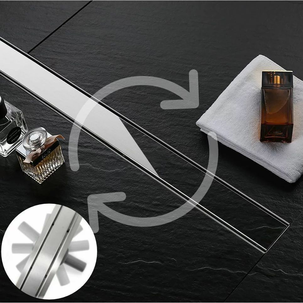 Set rigola pentru dus plus capac 60 cm Rea Pure Neo Pro Inox