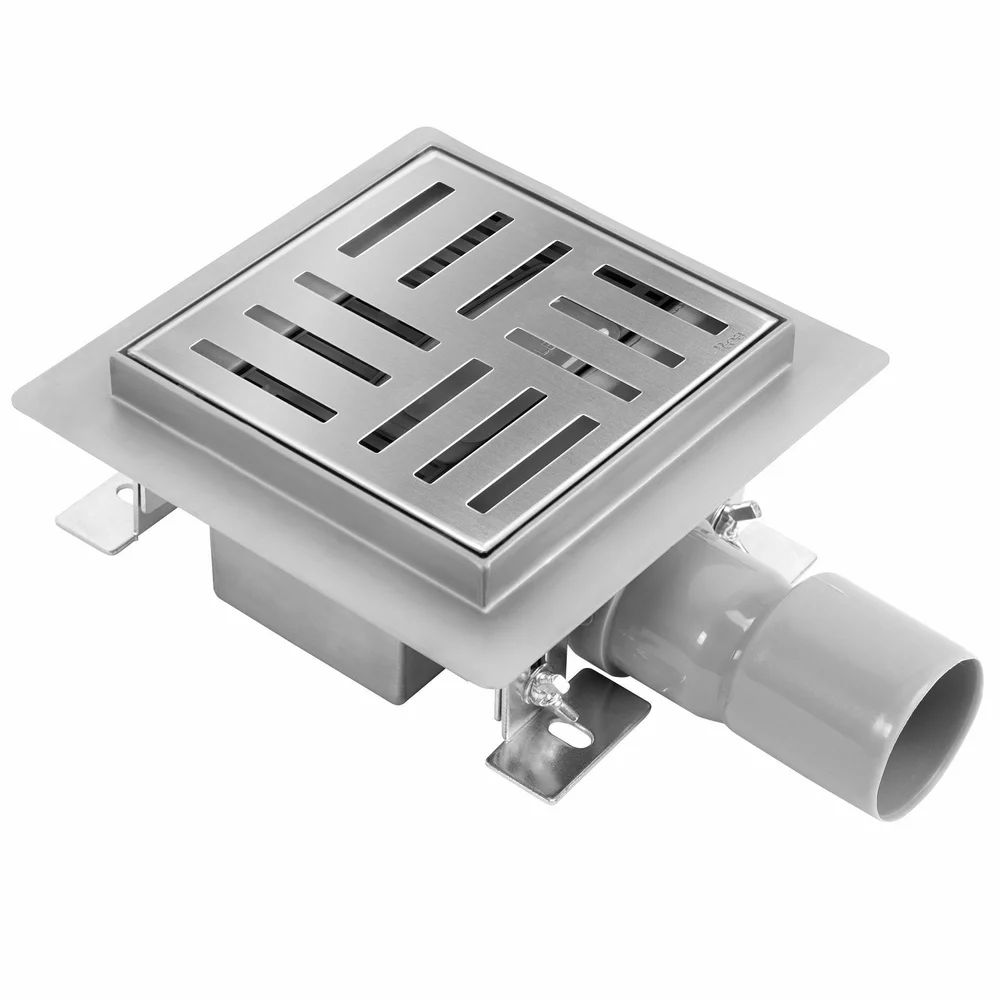 Set rigola pentru dus plus capac inox periat Rea Cross 15 cm