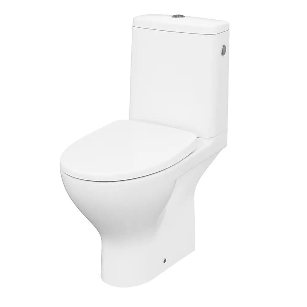Set vas WC pe pardoseala 674 Cersanit Moduo 43 rezervor 3/5 l si capac softclose alb