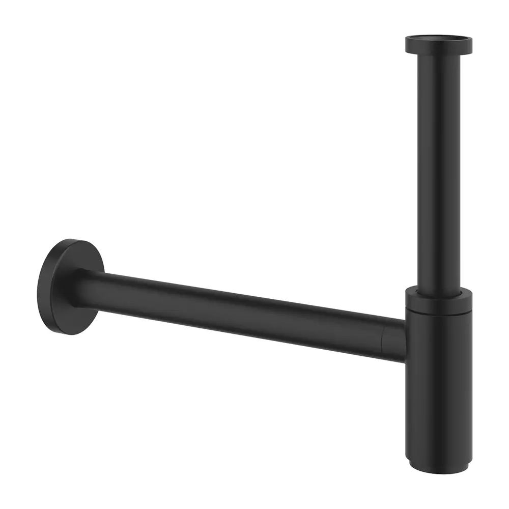 Sifon estetic pentru lavoar Grohe negru mat Phantom Black