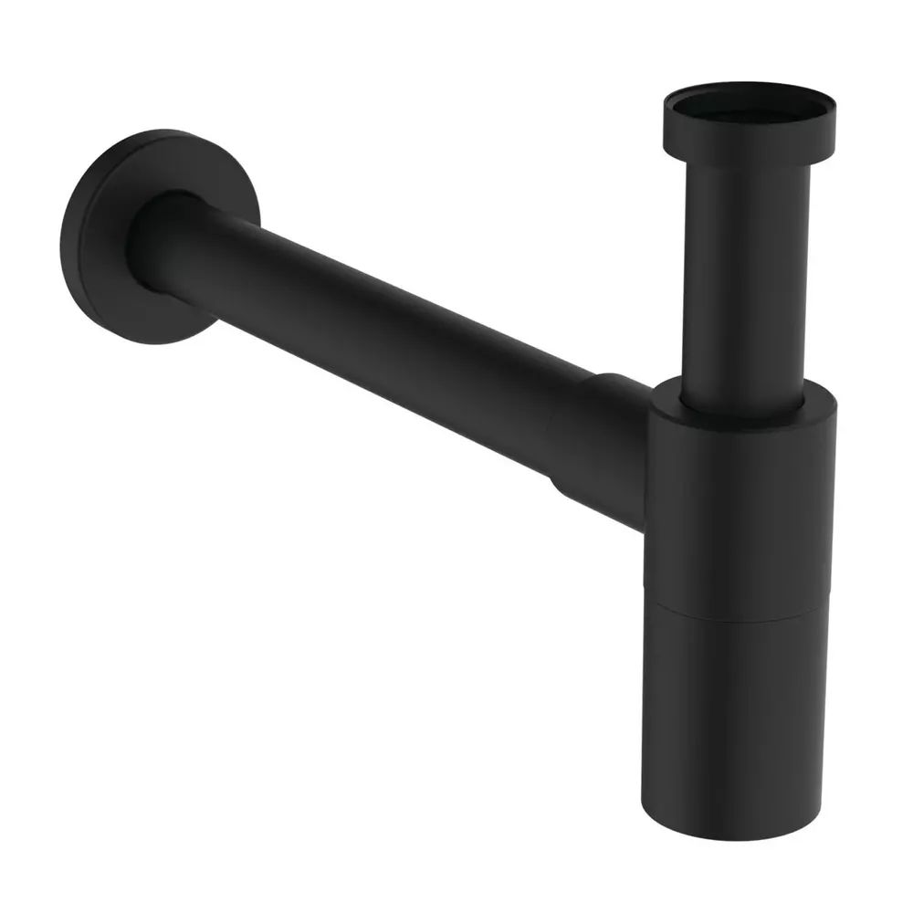 Sifon estetic pentru lavoar Ideal Standard Multisuite cilindric negru mat