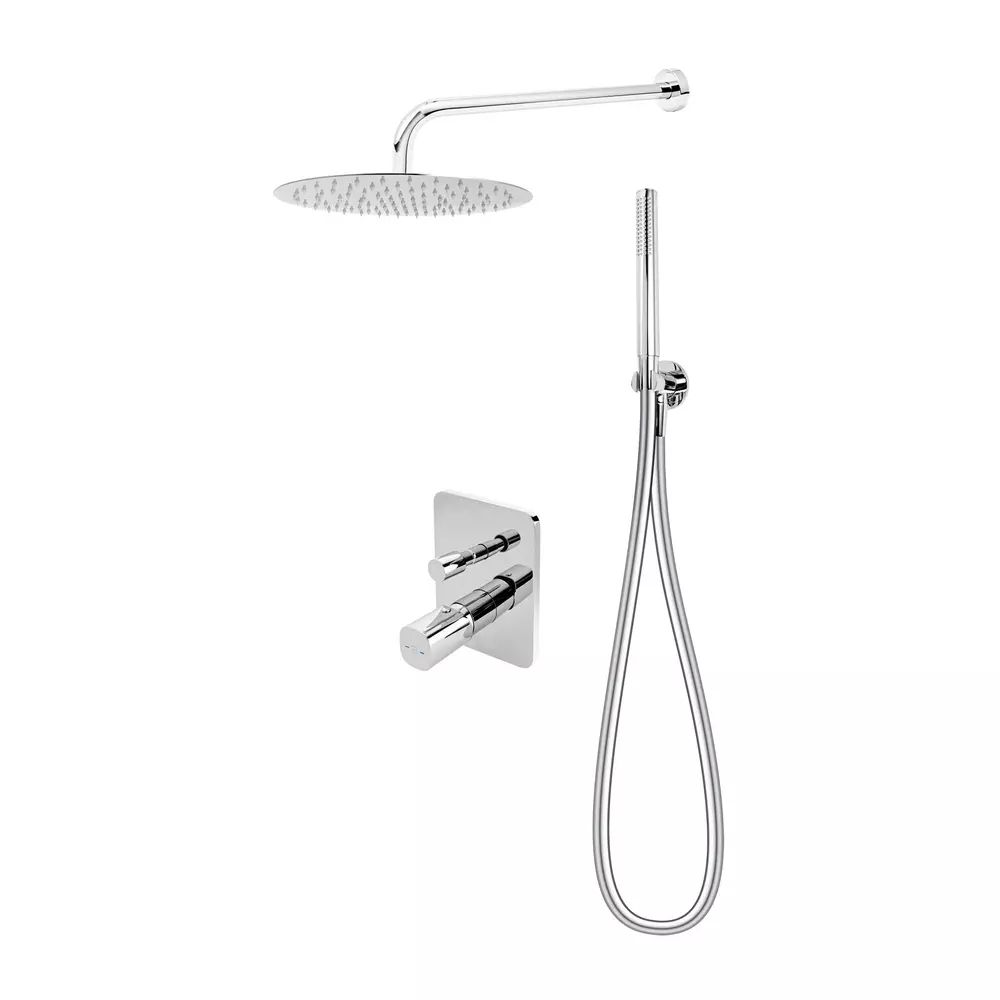 Sistem de dus incastrat FDesign Meandro crom lucios