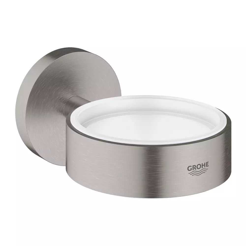Suport Grohe Essentials pentru pahar sau savoniera crom periat Supersteel