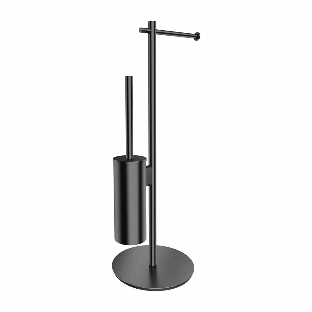 Suport hartie freestanding cu spatiu pentru perie antracit Omnires Modern Project