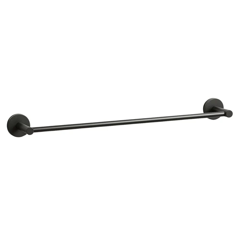 Suport prosop simplu Balneo Qube Gun Metal mat 60 cm
