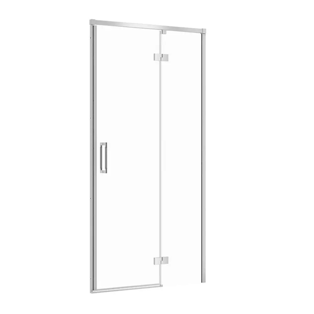 Usa de nisa batanta Cersanit Larga 100 cm sticla 6 mm crom dreapta