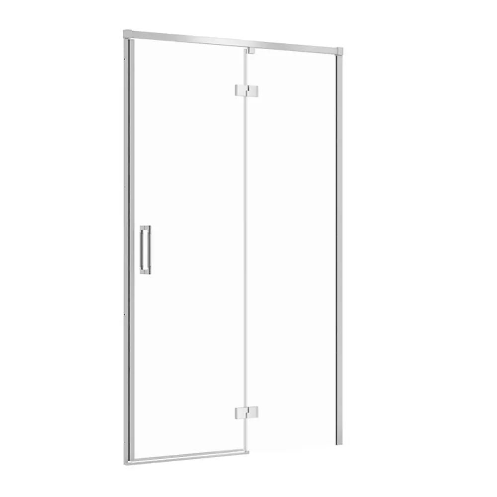 Usa de nisa batanta Cersanit Larga 120 cm sticla 6 mm crom dreapta