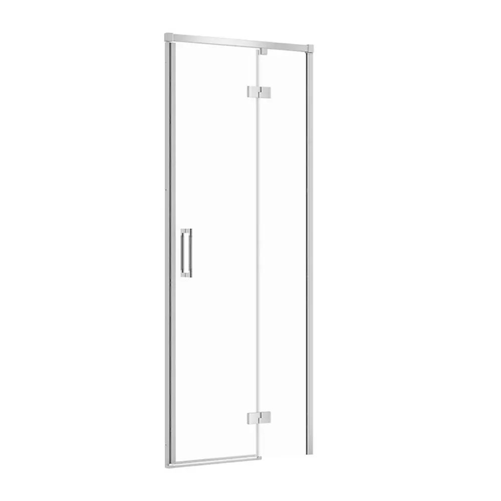 Usa de nisa batanta Cersanit Larga 90 cm sticla 6 mm crom dreapta