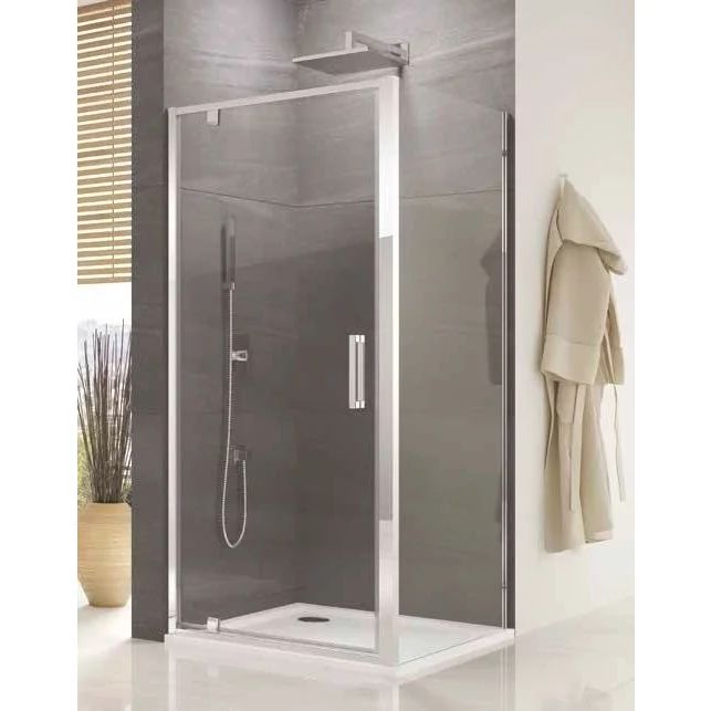Usa de nisa pivotanta SanSwiss Ocelia 80 cm sticla securizata 6 mm anticalcar