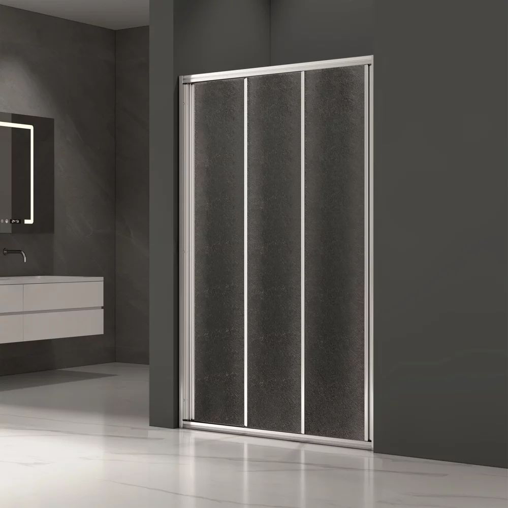 Usa de nisa culisanta Inter Ceramic 120 cm sticla mata opaca 4 mm profil crom lucios