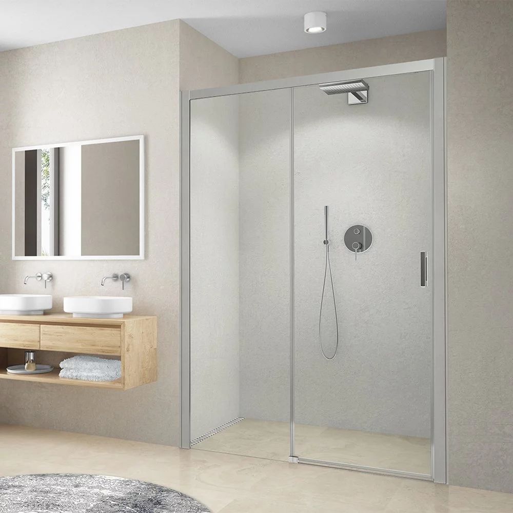 Usa de nisa culisanta Roth Cariba 160 cm sticla 6 mm crom stanga