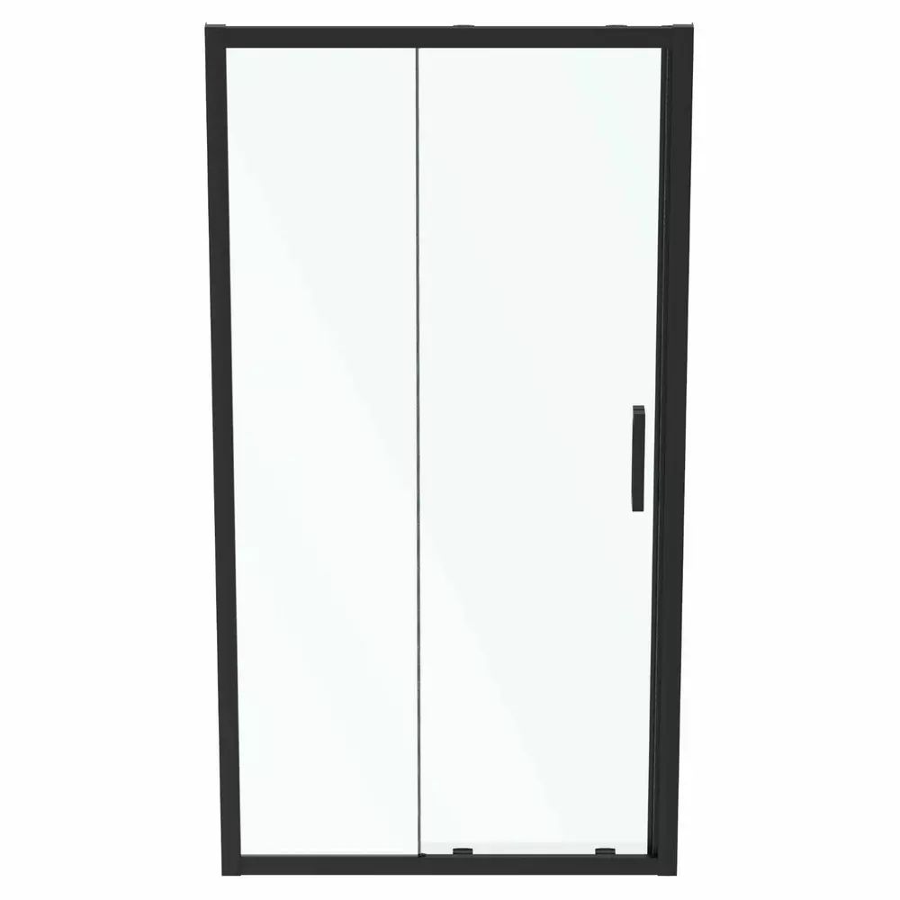 Usa glisanta cu segment fix 105 cm negru mat Ideal Standard Connect 2