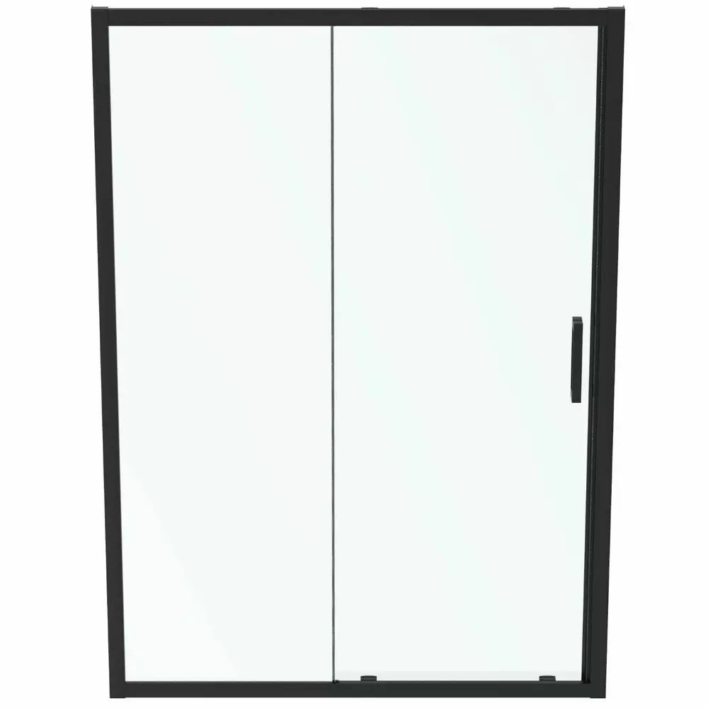 Usa glisanta cu segment fix 140 cm negru mat Ideal Standard Connect 2