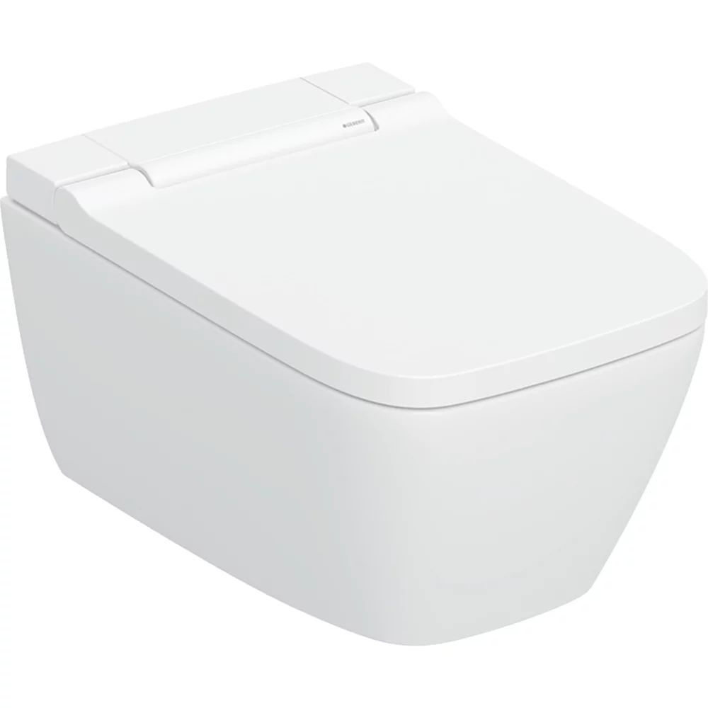 Vas wc suspendat cu capac softclose si functie bideu Geberit AquaClean Sela Square alb