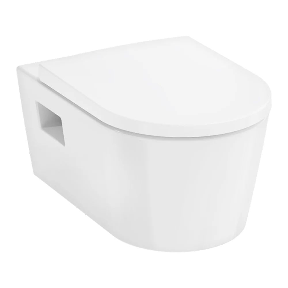 Vas WC suspendat Hansgrohe EluPura Original S AquaChannel Flush alb cu capac
