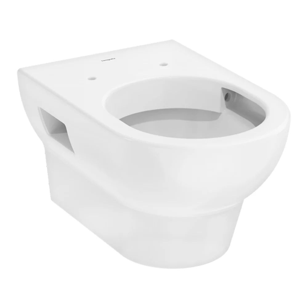Vas WC suspendat Hansgrohe GladeLake S AquaChannel Rimless alb lucios