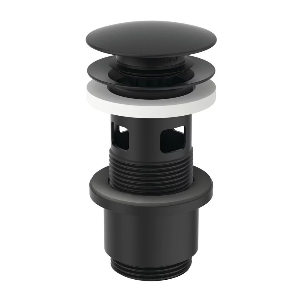 Ventil Ideal Standard pentru lavoare cu preaplin negru mat push-open
