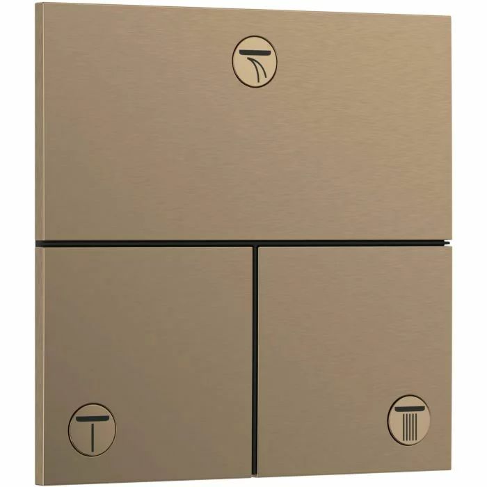 Ventil incastrat bronz periat Hansgrohe ShowerSelect Comfort E 3 functii