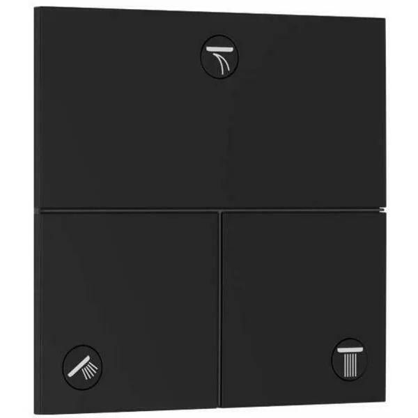 Ventil incastrat negru mat Hansgrohe ShowerSelect Comfort E 3 functii