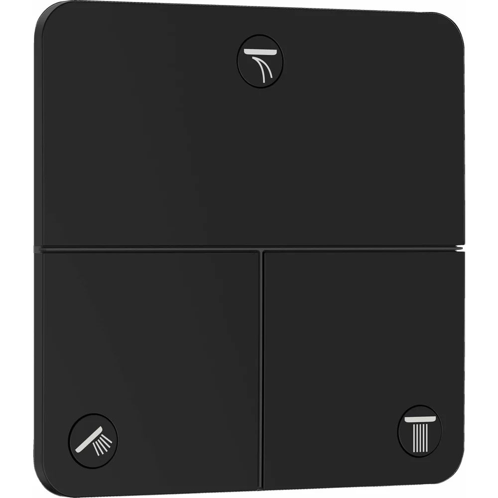 Ventil incastrat negru mat Hansgrohe ShowerSelect Comfort Q 3 functii