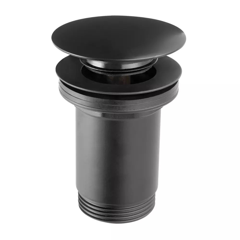 Ventil lavoar Click-Clack FDesign Kleome negru mat fara preaplin